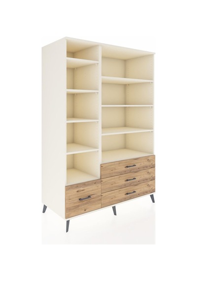 Kronos Dolap 9 Raflı 4 Çekmeceli 132x59x195 Aytaşı-aytaşı/çam Aytaşı