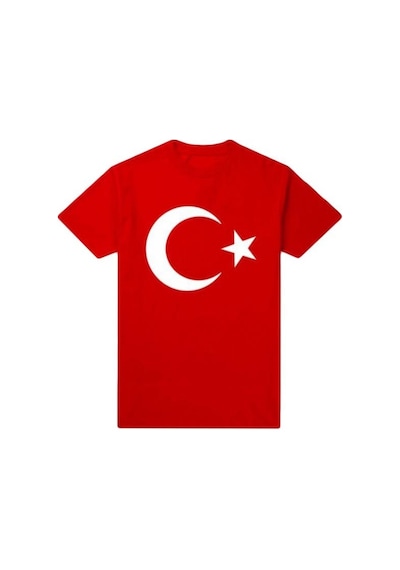 Masho Kids Ay Yıldız Baskılı Tişört - Milli Bayram Gösterileri Için Ay Yıldı (381322261)