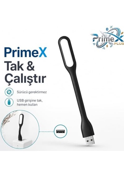Px-40 Siyah Usb Led Esnek Usb Led Aydınlatma Güçlendirilmiş Beyaz Işık