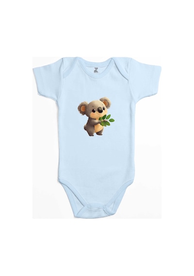 Zepplin Giyim Şirin Koala Siyah Bebek Body Zıbın