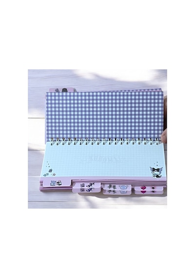 Bak Gel Al Kuromi Sekmeli Spiral Not Defteri - Kareli, Çizgili, Noktalı Defter Ve Düz Sayfa Düzeni İle Çok Amaç - Bgaplanner016 Çok Renkli