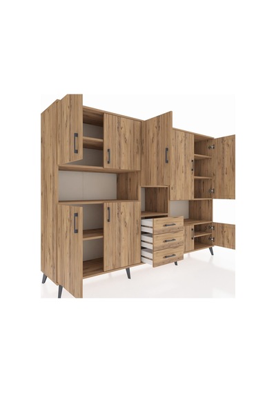Hyperion Dolap 13 Raflı 3 Çekmeceli 9 Kapaklı 220x44x163 Çam-çam Atlas Çam - Atlas Çam Hyperion Dolap 13 Raflı 3 Çekmeceli 9 Kapaklı 220x44x163 Çam-çam Atlas Çam - Atlas Çam