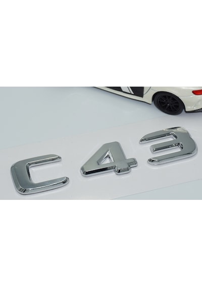 Dk Tuning C43 Bagaj Krom Abs 3m 3d Yazı Logo Benz İle Uyumlu