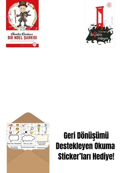 Bir Noel Şarkısı + İki Şehrin Hikayesi + Okuma Sticker'ları
