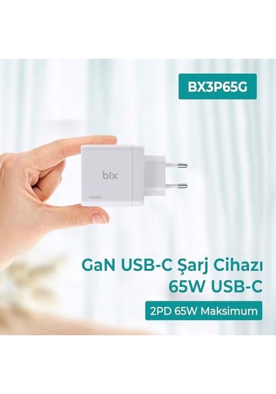 Bx3p65g 65w Gan Qualcom 4.0 2 Type-c &amp Usb-a 3 Portlu, Macbook Air, İpad Air, Apple iPhone Uyumlu  17/16/15/14/14 Max Apple iPhone Uyumlu  /13/1