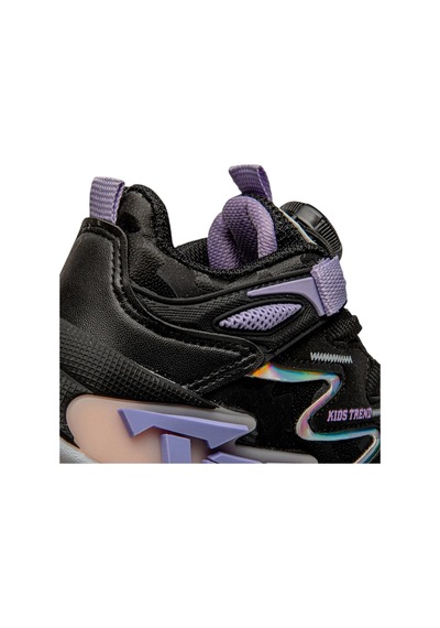 Tuğba Ortopedi T34 Çocuk Okul Öncesi Işıklı Rahat Sneaker Siyah/lila