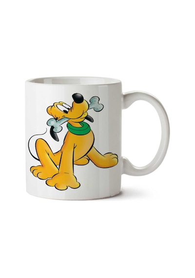 Disney-pluto-png-pic İki Tarafı Baskılı Kupa Bardak Çok Renkli