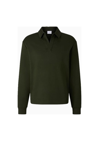Bogner Fire&ıce Bogner Lionel Lüks Spor Stil Erkek Haki Polo Sweatshirt Yeşil