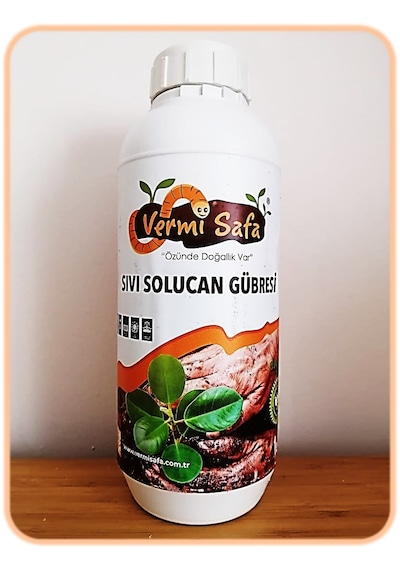 %100 Organik Vermisafa Solucan Gübresi 2 KG Katı + 1 L Sıvı
