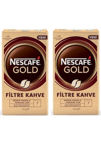 Gold Filtre Kahve 250 Gr 2 Adet Öğütülmüş