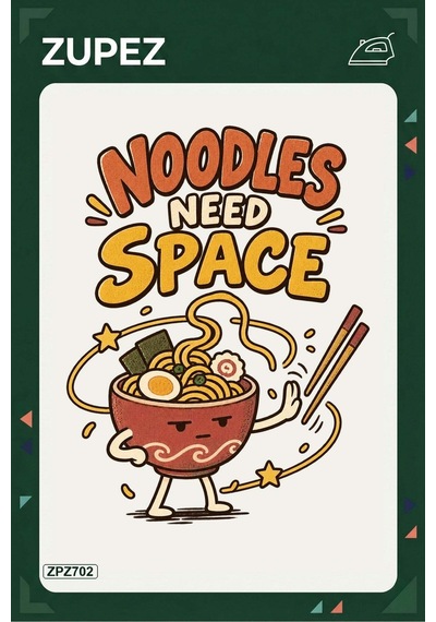 Zpz702 Noodles Need Space Ütüyle Uygulanabilir Transfer Baskı - 911529590