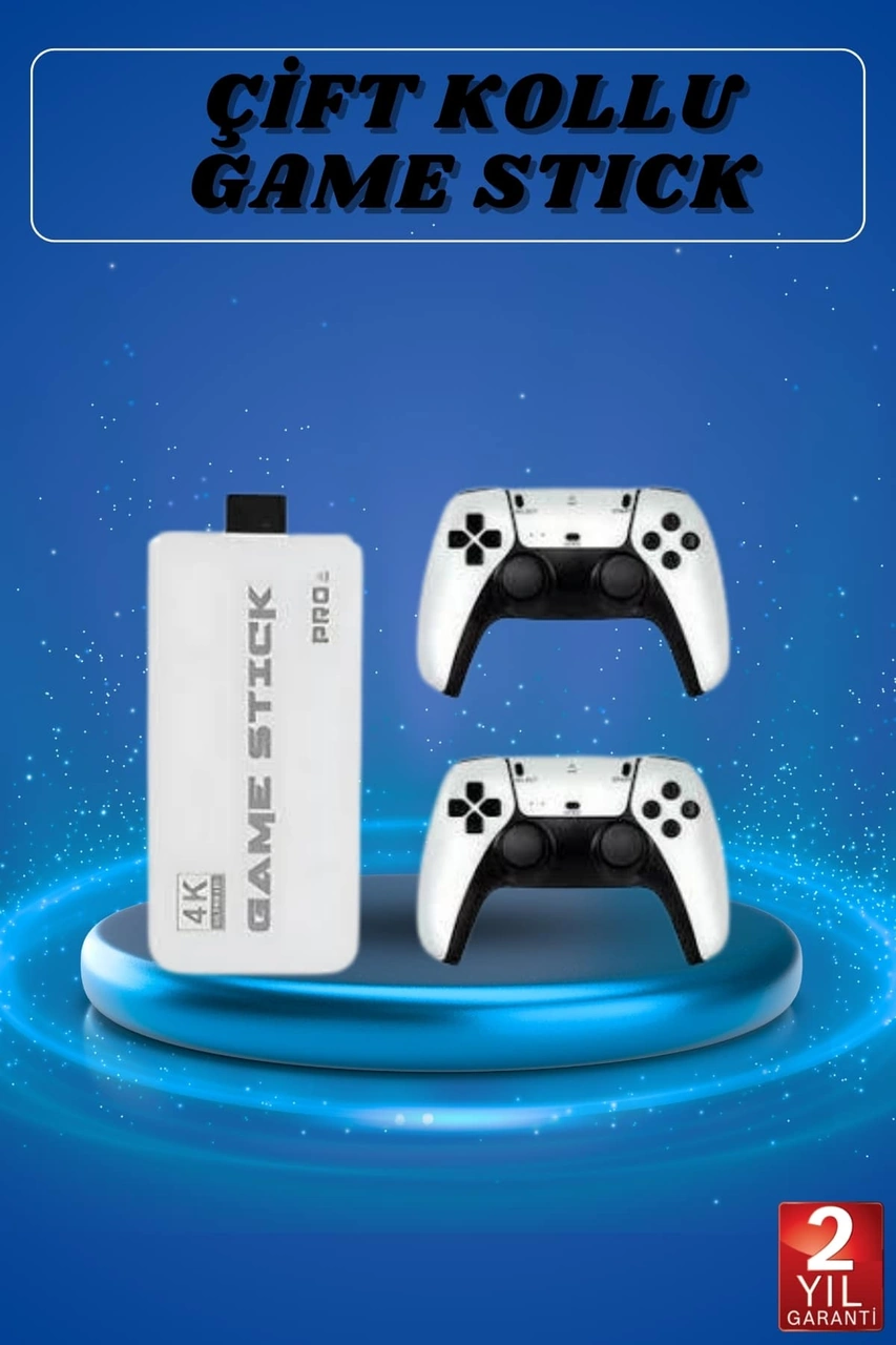 Game Stick 4k Retro Çift Kollu Atari Oyunlari +20000 Oyunlu Konsol Nostalji Tkdytgszsngtrr5c5a4