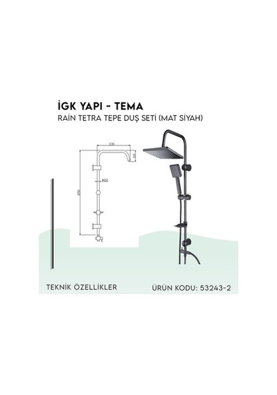 Siyah Sürgülü Duş Seti İle Modern Banyo Tasarımı 6998