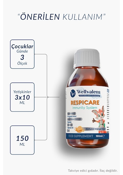 Respicare Kekik Propolis Ve İzlanda Yosunu İçerikli Bitkisel Sıvı Takviye 150 ML