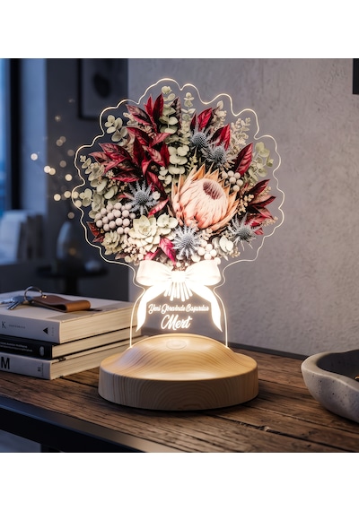 Erkeğe Yeni İş Hediyesi Protea Çiçek Buketi Led Lamba - Şeker Çalıları, Kral Protea Ve Sukulent Buketi Kişiye Özel Ofis Lambası Kral Protea Buketi Erkeğe Yeni İş Hediyesi Protea Çiçek Buketi Led Lamba - Şeker Çalıları, Kral Protea Ve Sukulent Buketi Kişiye Özel Ofis Lambası Kral Protea Buketi
