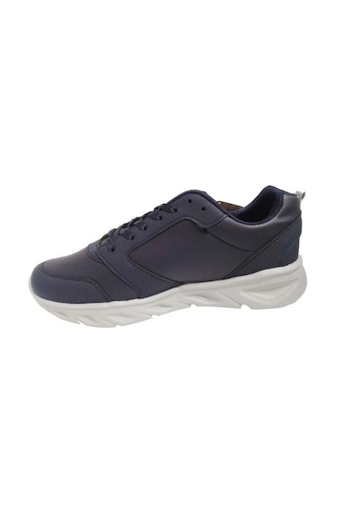 Luttoon 4154-24 Deri Anatomik Hafıza Taban Erkek Sneaker Lacivert Gri Lacivert
