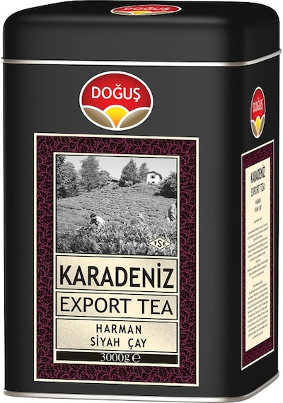 Doğuş Karadeniz Export Harman Siyah Dökme Çay Teneke 3 KG
