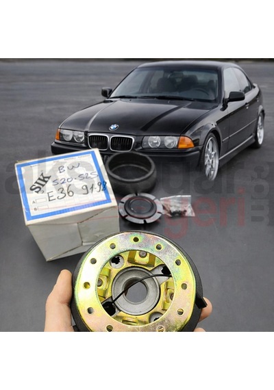 Bmw 5 Serisi E36 91-98 Uyumlu Sabit Spor Direksiyon Göbeği Momo Tip Karma