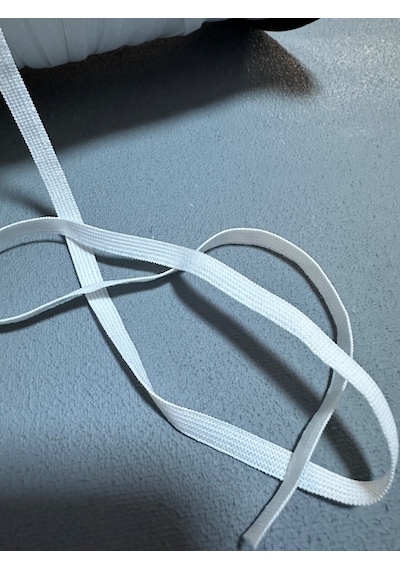 6 Mm Kıl Lastik-5 Metre Beyaz