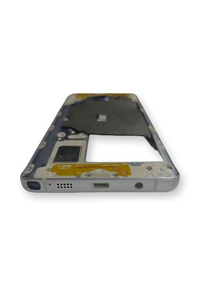 Samsung N920 Kasa Samsung Galaxy Uyumlu Note 5 Gri Renk Orta Kasa Çıtalı On Off Ses Tuş Bordu Kamera Lensi