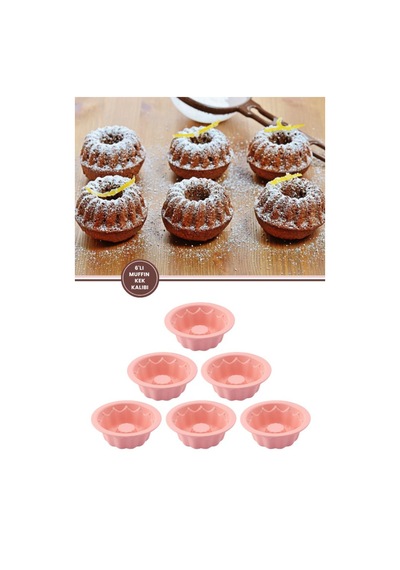 Silicolife Favori Kek Kalıbı, 6'lı Soft Pembe