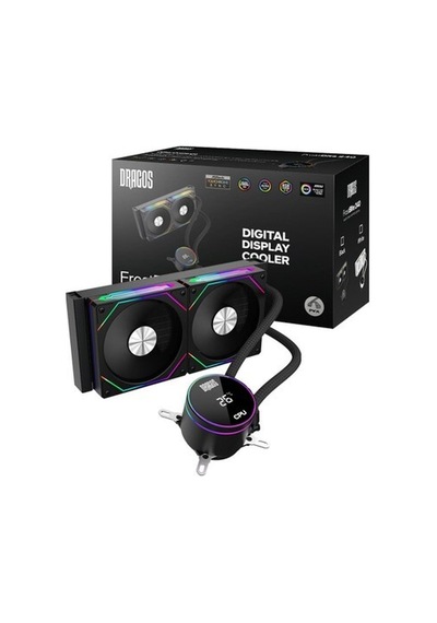 Dragos Frostbite 240 Intel-amd 240mm Isı Göstergeli Argb Siyah Sıvı Soğutucu
