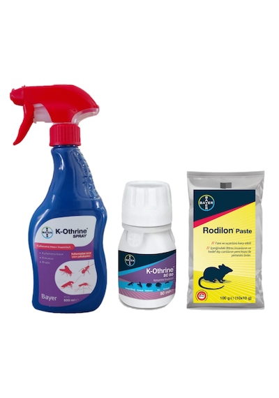 Bayer K-othrine Haşere Sprey 500 ML + K-othrine Sc Haşere 50 G + Rodilon Pasta 100 G