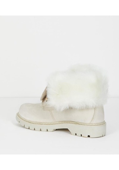 Caterpillar Utah Fur Beige Nubuk Kadın Bot Bej