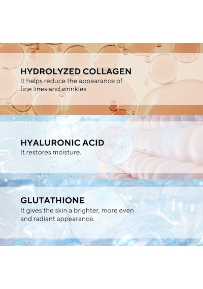 Kolajen Serum 30 Ml - Hidrolize Kolajen, Hyaluronik Asit Ve Glutatyon İçeren Nemlendirici & Dolgun Görünüm Destekleyici Yüz Serumu, Tüm Cilt Tipleri