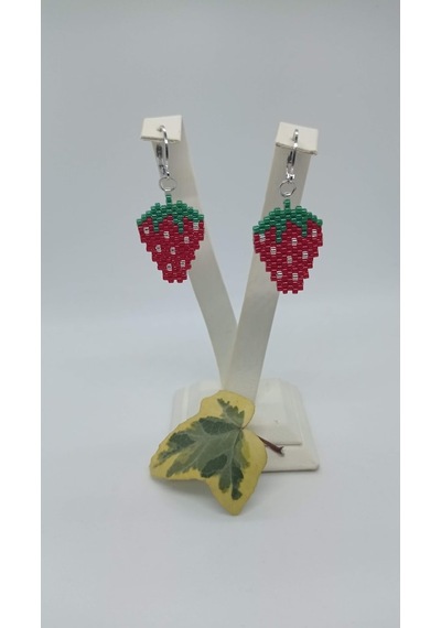 Harmeljewelry Çilek Küpe Çok Renkli