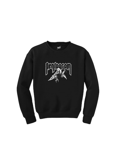 Pentagram Lucifer Siyah Sweatshirt