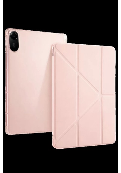 Xiaomi Redmi Pad 2 Kalemlikli Mars Tablet Kılıfı - Rose Gold Klasik