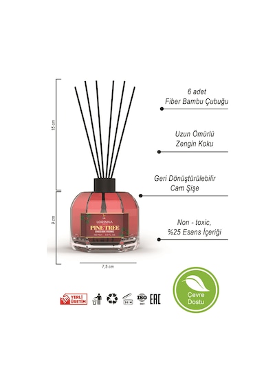 Pine Tree Bambu Cubuklu Oda Kokusu 130 Ml Çam Ağacı