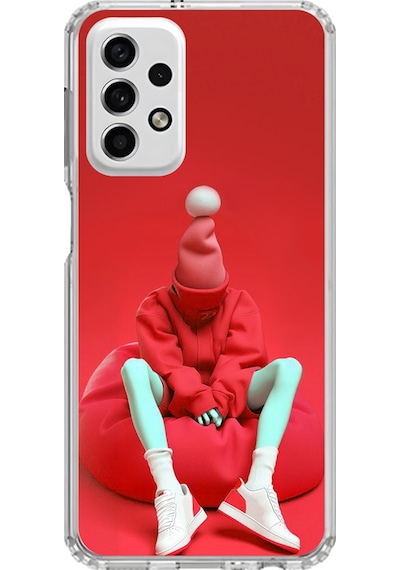Samsung Galaxy A33 Uyumlu Şeffaf Kılıf No Face 7 Tasarımlı