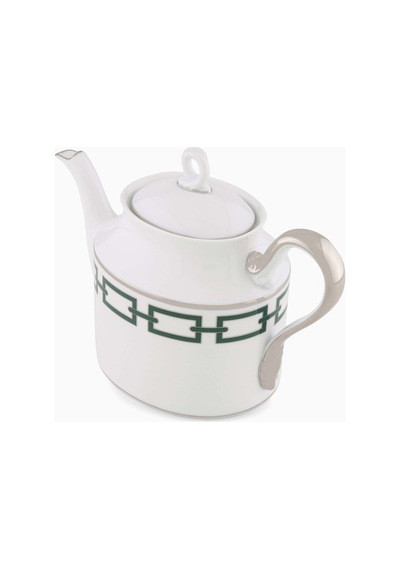 Seramik Çaydanlık Catene 900ml Ginori 1735 Gio Ponti Motifli, Kapaklı, El Yapımı Çok Renkli