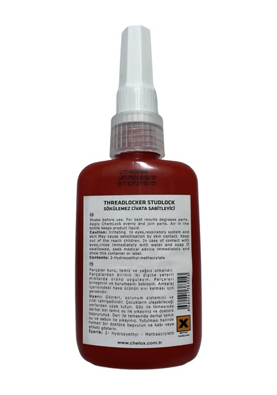 Chemlock Lock 70 Sökülmez Civata Sabitleyici 50Ml.