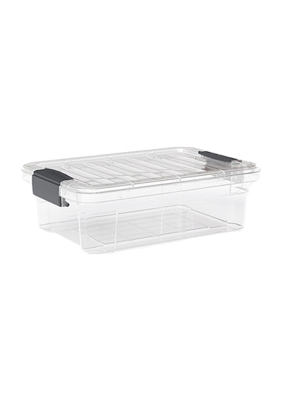 Dünya Dp-33104-102 Çok Amaçlı Saklama Kutusu 7 Lt - Kilitli Kapak Şeffaf 360x250x115 Mm- 12'li Paket
