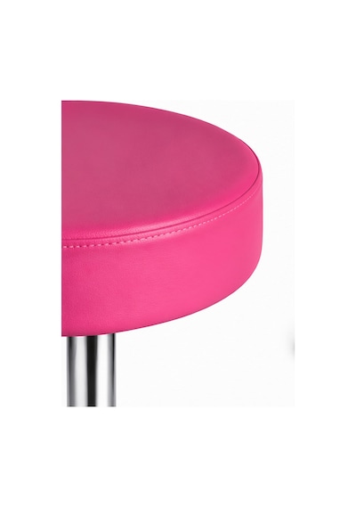 Bürocci Moni Bar Sandalyesi - Pembe - 9511q0120 - Paslanmaz Krom Kaplı Metal Ayak