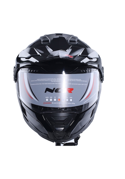 Ncr X-Cross Ece-22.06 Çene Açılır Kask Parlak Siyah