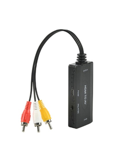 Full Hd Hdmı To Av Rca Dönüştürücü Dönüştürücü Adaptör 1080p Destekli Eski Nesil Tv Bağlantı Kablosu