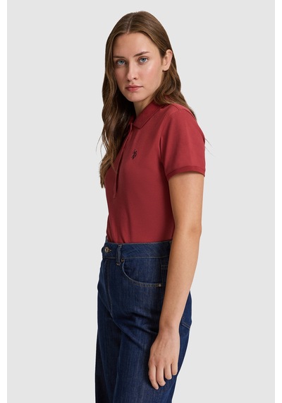 U.S. Polo Assn. U.s. Polo Assn. Kadın Vişne Tişört Basic 50321818-vr223