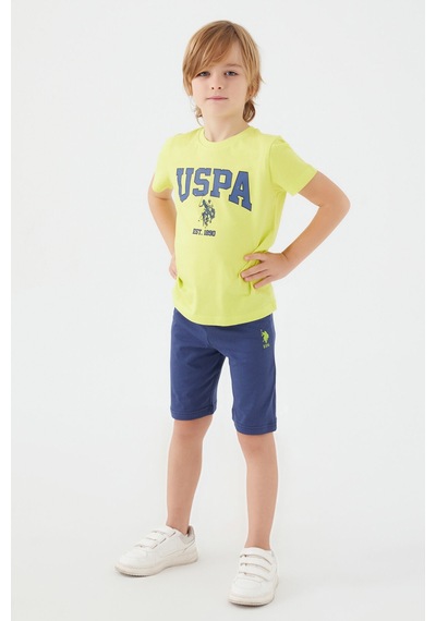 U.S. Polo Assn. U.s. Polo Assn Erkek Çocuk Sarı Bermuda Takım 5274-33394 Sarı