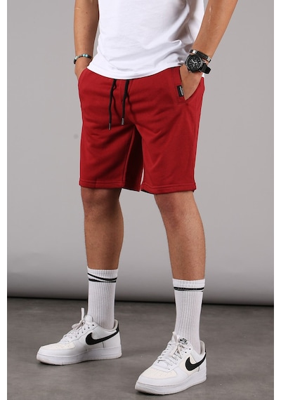 Madmext Beyaz-mavi-bordo Regular Fit 3'lü Şort Seti 5790 Beyaz/mavi/bordo