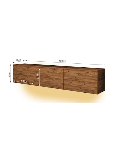 T0020 Alston Duvara Monte Tv Ünitesi Led Işıklı, Modern Tasarım, 160 Cm - Atlantik Çam Atlantik Çam T0020 Alston Duvara Monte Tv Ünitesi Led Işıklı, Modern Tasarım, 160 Cm - Atlantik Çam Atlantik Çam