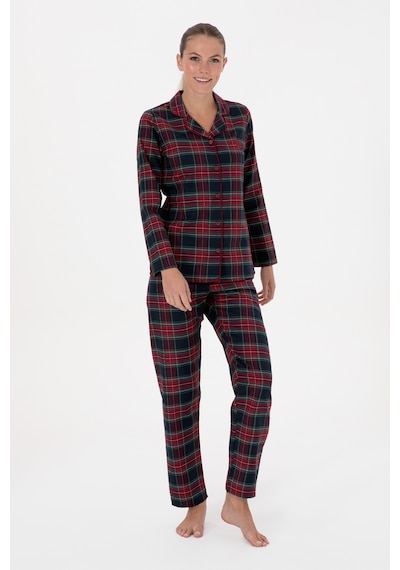 U.S. Polo Assn. Kadın Kırmızı Yılbaşı Temalı Pijama Takımı 50318817-VR030