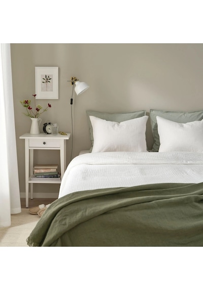 Ikea Schersmın Çift Kişilik Nevresim Takımı 220 X 240 Cm Beyaz
