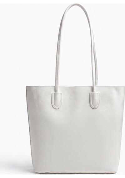 Luvishoes 1509 Beyaz Grain Kadın Omuz Çantası