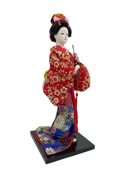 Japon Kimonolu Geyşa Bebek Kabuki Biblo 30 Cm No.11 Anime