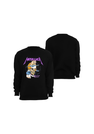 Metallica Baskılı Unisex Bisiklet Yaka Sweatshirt