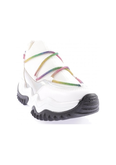 Dgn Z94 23y Kadin Mega Kalin Taban Simli İp Detayli Sneakers Ayakkabi Z94-1720-R0198 Beyaz Dgn Z94 23y Kadin Mega Kalin Taban Simli İp Detayli Sneakers Ayakkabi Z94-1720-R0198 Beyaz